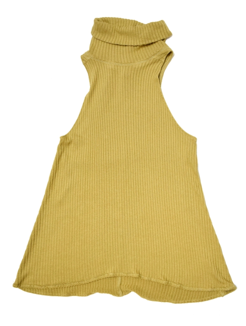 Free People We The Free Petite Small Turtleneck Rib Knit Tank Top Sweater PS